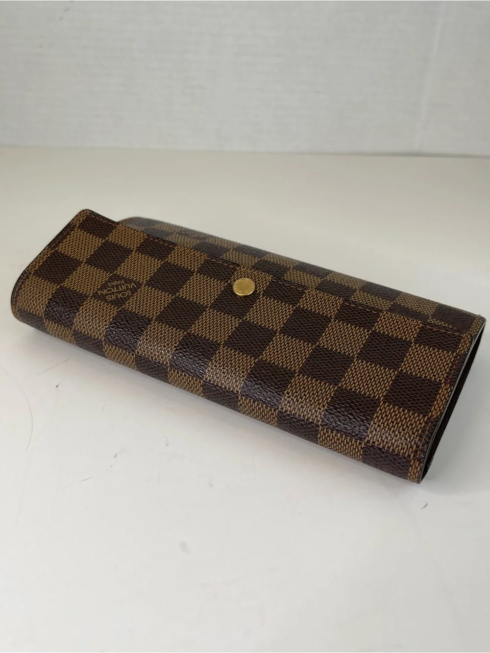 Louis Vuitton Sarah Wallet in Damier Ebene canvas